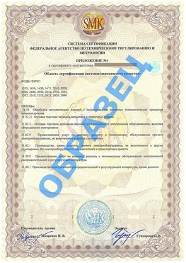 Приложение 1 Ейск Сертификат ГОСТ РВ 0015-002